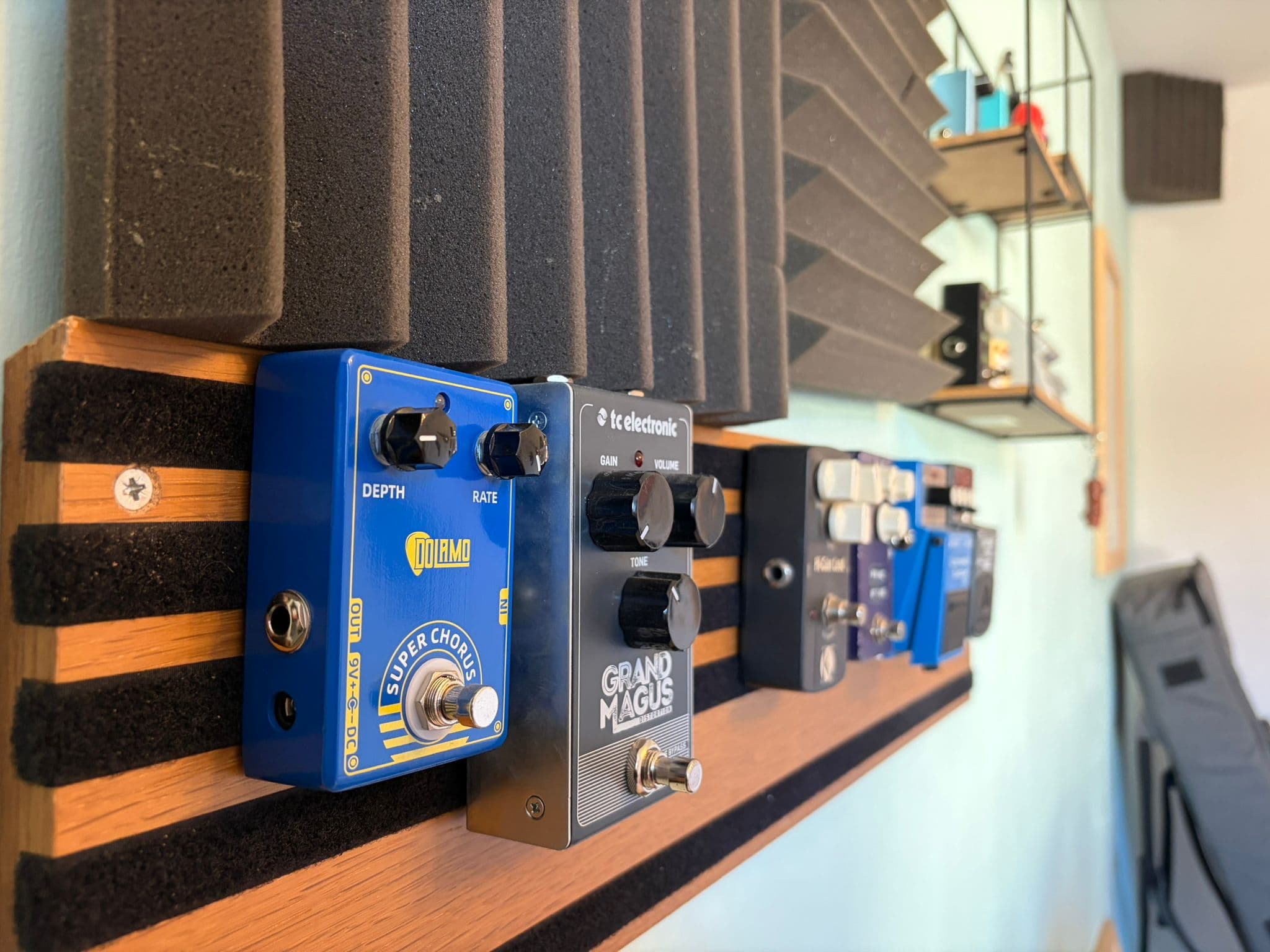Guitar effects pedals ready to explore new sounds